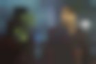 Zoë Saldaña y Chris Pratt en Guardians of the Galaxy